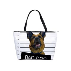 Bad Dog Shoulder Handbags by Valentinaart