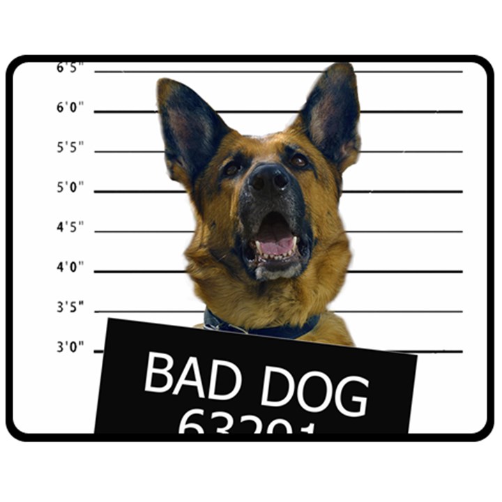 Bad dog Fleece Blanket (Medium) 