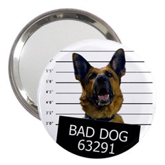 Bad Dog 3  Handbag Mirrors by Valentinaart