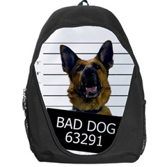 Bad Dog Backpack Bag by Valentinaart