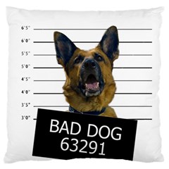 Bad Dog Standard Flano Cushion Case (two Sides) by Valentinaart