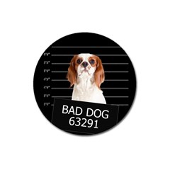 Bad Dog Magnet 3  (round) by Valentinaart