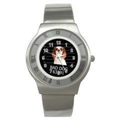 Bad Dog Stainless Steel Watch by Valentinaart