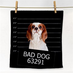 Bad Dog Face Towel by Valentinaart