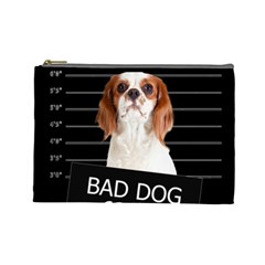 Bad Dog Cosmetic Bag (large)  by Valentinaart