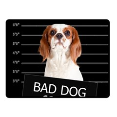 Bad Dog Fleece Blanket (small) by Valentinaart