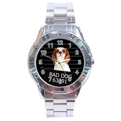 Bad Dog Stainless Steel Analogue Watch by Valentinaart