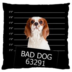 Bad Dog Standard Flano Cushion Case (two Sides) by Valentinaart