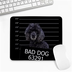 Bad Dog Large Mousepads by Valentinaart