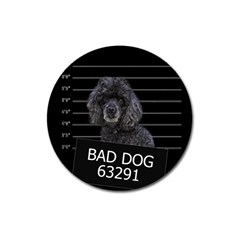 Bad Dog Magnet 3  (round) by Valentinaart