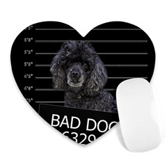 Bad Dog Heart Mousepads by Valentinaart