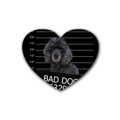 Bad Dog Heart Coaster (4 Pack)  by Valentinaart