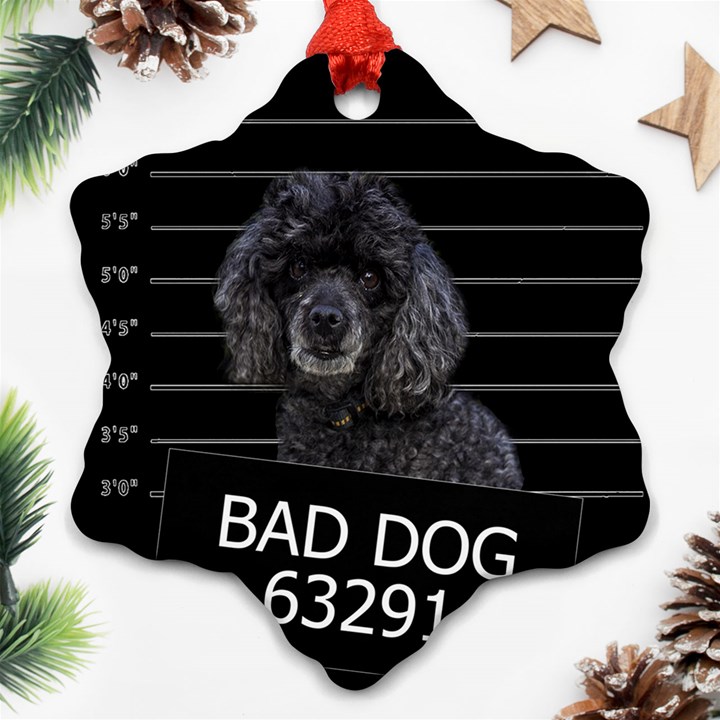 Bad dog Ornament (Snowflake)