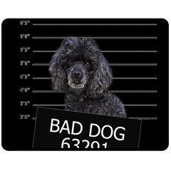 Bad Dog Double Sided Fleece Blanket (medium)  by Valentinaart