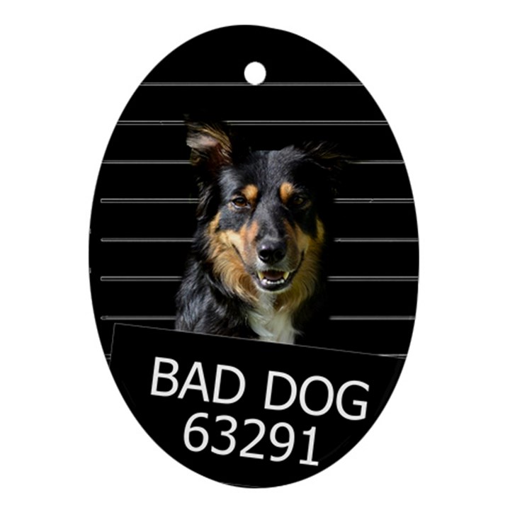 Bad dog Ornament (Oval)