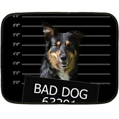 Bad Dog Fleece Blanket (mini) by Valentinaart