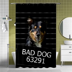 Bad Dog Shower Curtain 48  X 72  (small)  by Valentinaart