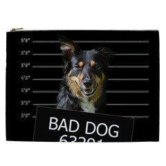 Bad Dog Cosmetic Bag (xxl)  by Valentinaart