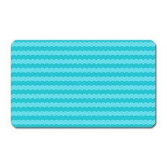 Abstract Blue Waves Pattern Magnet (rectangular) by TastefulDesigns