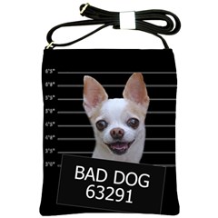 Bad Dog Shoulder Sling Bags by Valentinaart