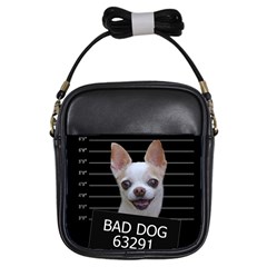 Bad Dog Girls Sling Bags by Valentinaart