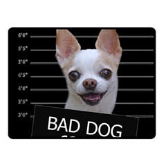 Bad Dog Fleece Blanket (small) by Valentinaart