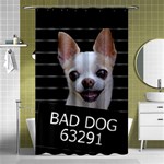 Bad dog Shower Curtain 48  x 72  (Small)  Curtain(48  X 72 ) - 42.18 x64.8  Curtain(48  X 72 )