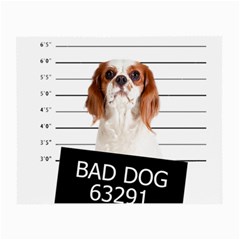 Bad Dog Small Glasses Cloth by Valentinaart