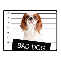 Bad Dog Fleece Blanket (small) by Valentinaart