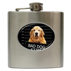 Bad Dog Hip Flask (6 Oz) by Valentinaart