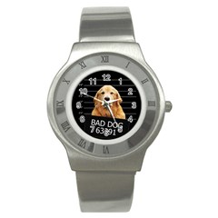 Bad Dog Stainless Steel Watch by Valentinaart