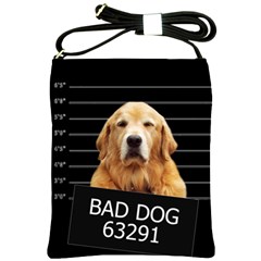 Bad Dog Shoulder Sling Bags by Valentinaart