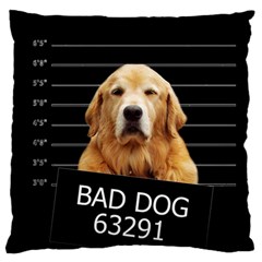 Bad Dog Standard Flano Cushion Case (two Sides) by Valentinaart