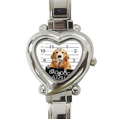 Bad Dog Heart Italian Charm Watch by Valentinaart