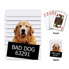 Bad Dog Playing Card by Valentinaart