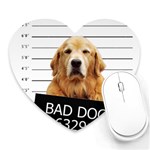 Bad dog Heart Mousepads Front