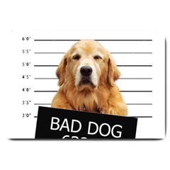 Bad Dog Large Doormat  by Valentinaart