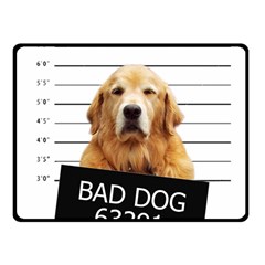 Bad Dog Double Sided Fleece Blanket (small)  by Valentinaart