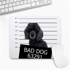 Bad Dog Large Mousepads by Valentinaart