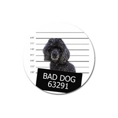 Bad Dog Magnet 3  (round) by Valentinaart