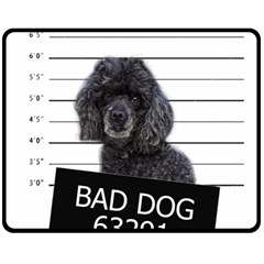 Bad Dog Fleece Blanket (medium)  by Valentinaart