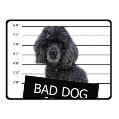 Bad Dog Fleece Blanket (small) by Valentinaart