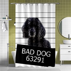 Bad Dog Shower Curtain 48  X 72  (small)  by Valentinaart