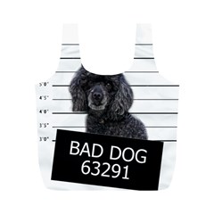 Bad Dog Full Print Recycle Bags (m)  by Valentinaart