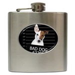 Bad dog Hip Flask (6 oz) Front