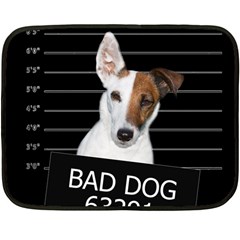 Bad Dog Double Sided Fleece Blanket (mini)  by Valentinaart