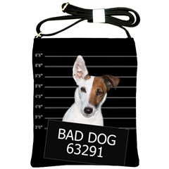 Bad Dog Shoulder Sling Bags by Valentinaart