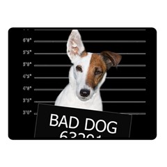 Bad Dog Double Sided Fleece Blanket (small)  by Valentinaart