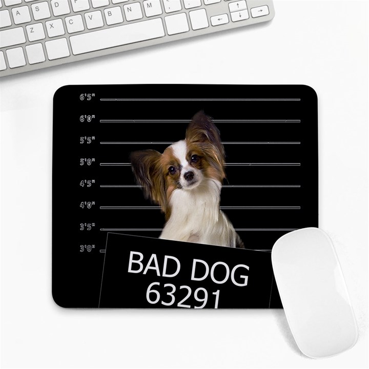 Bad dog Large Mousepads