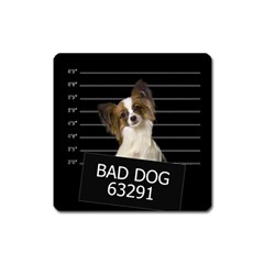 Bad Dog Square Magnet by Valentinaart